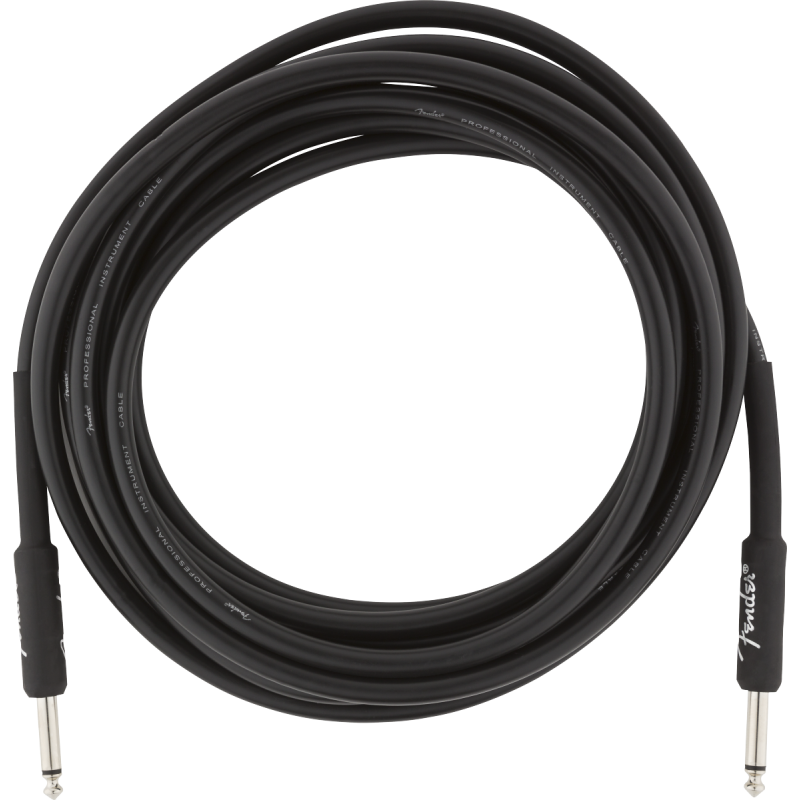 Cable Instrumento Fender Professional Series Instrument Cable Straight-Angle 4,5m Black