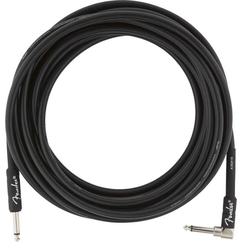 Cable Instrumento Fender Professional Series Instrument Cable Straight-Angle 5,5m Black
