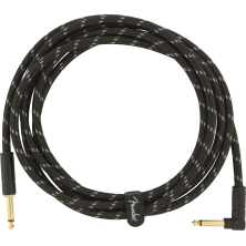 Cable Instrumento Fender Deluxe Series Instrument Cable Straight-Angle 3m Black Tweed