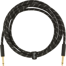 Cable Instrumento Fender Deluxe Series Instrument Cable Straight-Straight 3m Black Tweed