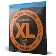 Juego 4 Cuerdas Bajo Eléctrico Daddario EXL160S XL Nickel Medium Short Scale 50-105