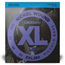 Juego 4 Cuerdas Bajo Eléctrico Daddario EXL280 XL Nickel Medium Long Scale 20-52