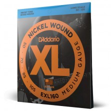 Juego 4 Cuerdas Bajo Eléctrico Daddario EXL160 XL Nickel Medium Long Scale 50-105