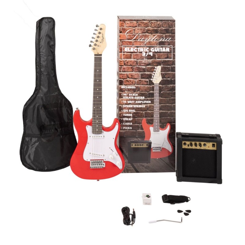 Pack Guitarra Eléctrica Daytona Pack 3/4 Rojo