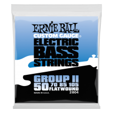 Ernie Ball 2804 Flatwound Group II Escala larga 50-105 Entorch. Plano Juego 4 Cuerdas Bajo Eléctrico