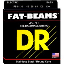 DR Strings Fat-Beam FB5-130 Long Scale Acero inox 45-130 Medium Juego 5 Cuerdas Bajo Eléctrico