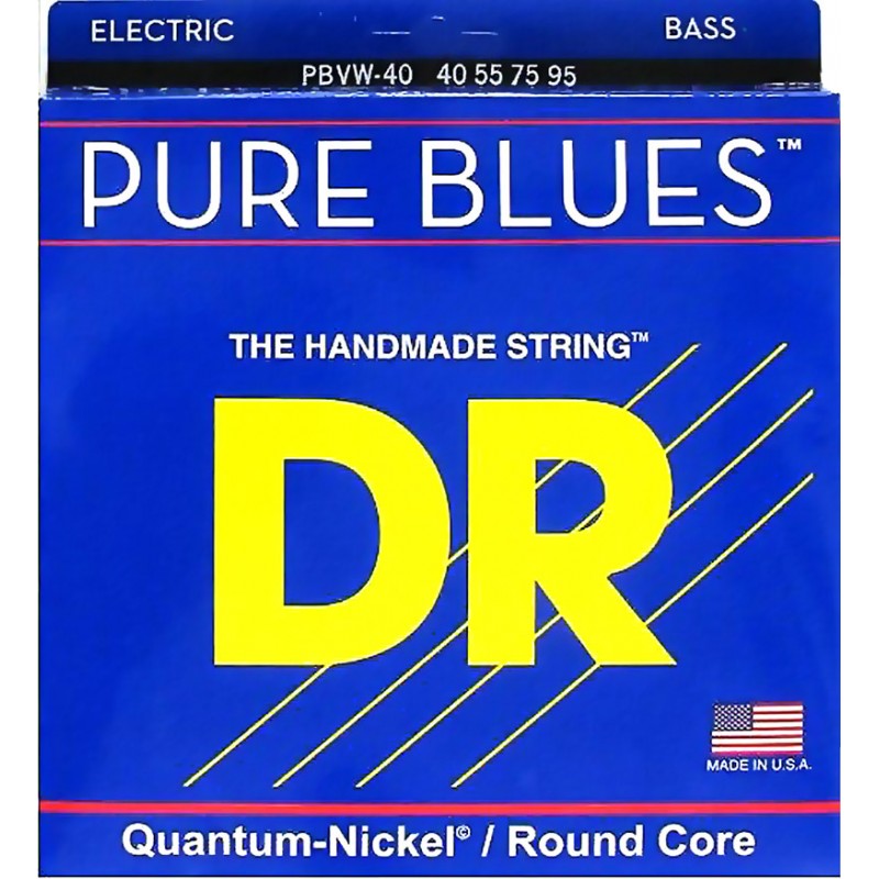 Juego 4 Cuerdas Bajo Eléctrico DR Strings Pure Blues PBVW-40 Long Scale Victor Wooten 40-95