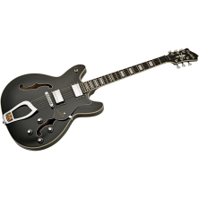 Guitarra Eléctrica Semisólida Hagstrom Viking Black Gloss