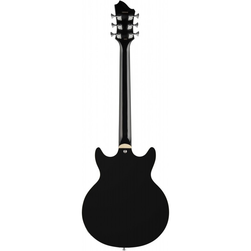 Guitarra Eléctrica Semisólida Hagstrom Alvar Black Gloss