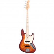 Marcus Miller V7 Swamp Ash Reissue 4 Tobacco Sunburst Satin - Vista frontal
