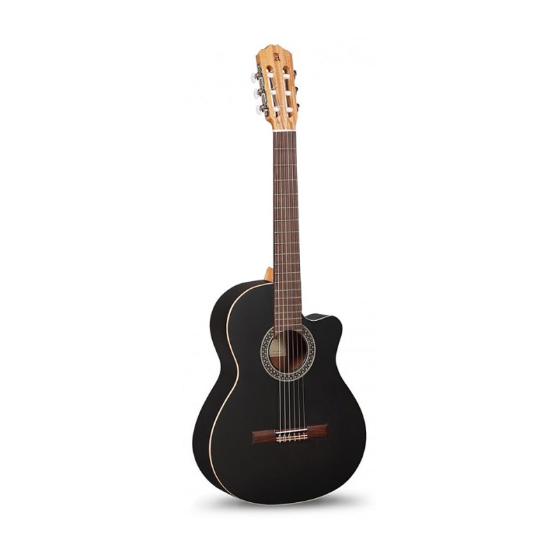 Guitarra Clásica Electrificada Alhambra Black Satin CW EZ