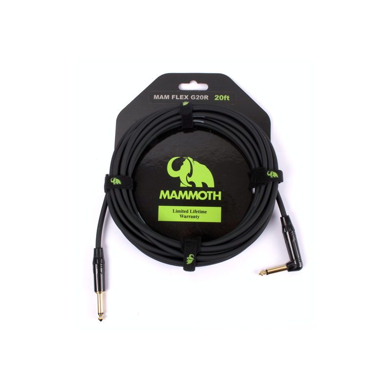 Cable Guitarra Mammoth FLEX G20R Flex Acodado 6m