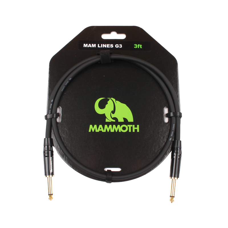 Cable Guitarra Mammoth LINES G3 Recto 1m