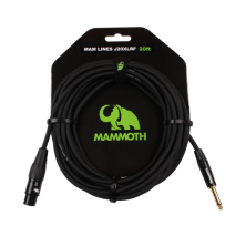 Mammoth LINES J20XLRF XLR Hembra Jack Mono 6m Cable Instrumento