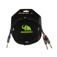 Mammoth LINES JS62J Jack Stereo Jack Mono Doble 2m Cable Instrumento