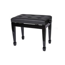 Probench Banqueta Piano Regulable Negro Brillo Banqueta Piano