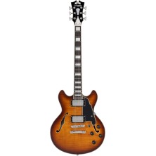 D'Angelico Premier Mini DC Dark Iced Tea Burst