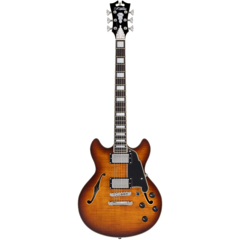 Guitarra Eléctrica D'Angelico Premier Mini DC Dark Iced Tea Burst