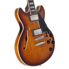 Guitarra Eléctrica D'Angelico Premier Mini DC Dark Iced Tea Burst