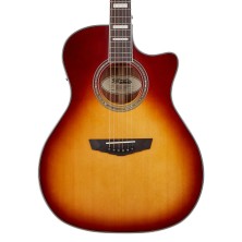 Guitarra Electroacústica D'Angelico Premier Gramercy Iced Tea Burst