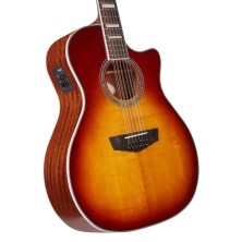 Guitarra Electroacústica 12 Cuerdas D'Angelico Premier Fulton Iced Tea Burst