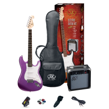 SX SE1 Pack Guitarra Eléctrica Metallic Purple Pack Guitarra Eléctrica