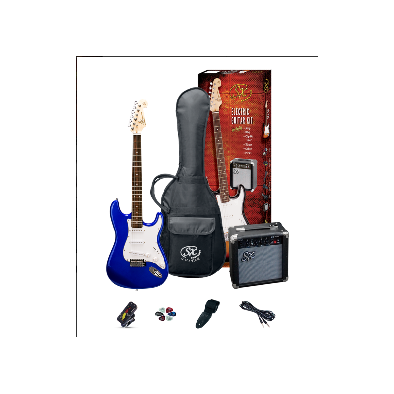 Pack Guitarra Eléctrica SX SE1 Pack Guitarra Eléctrica Blue