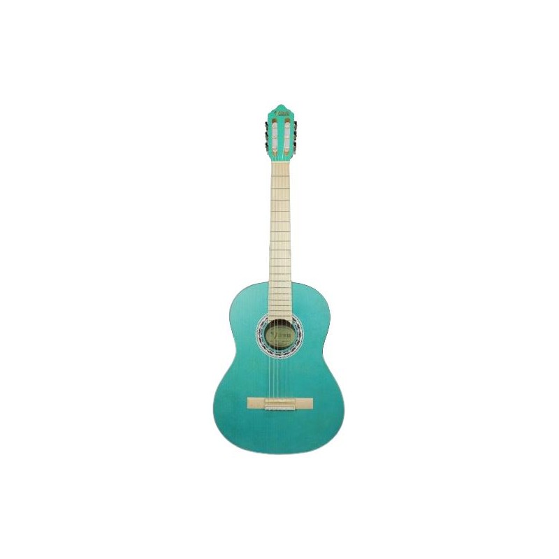 Guitarra Clásica Eléctrificada Valencia VC364AB Aqua Blue