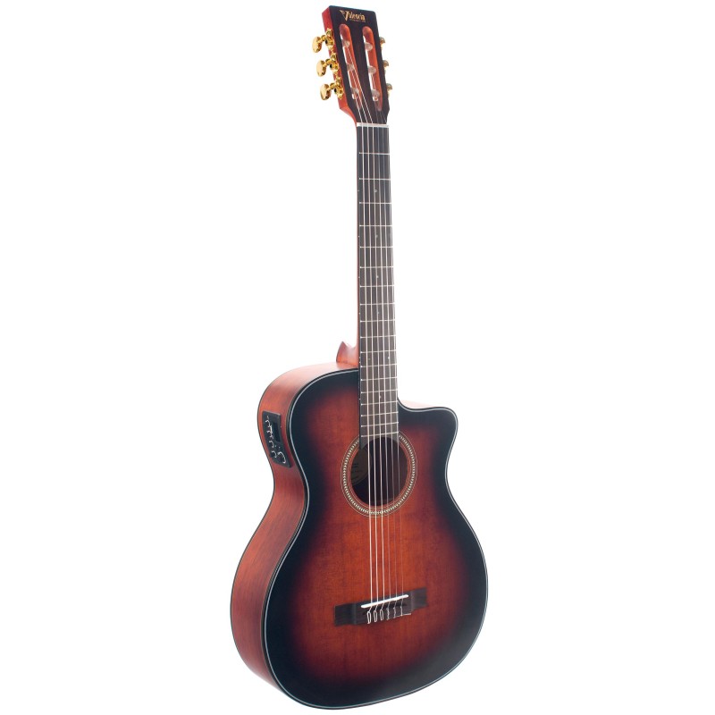 Guitarra Clásica Eléctrificada Valencia VA434CECSB Sunburst