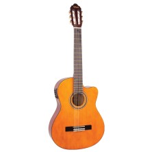 Guitarra Clásica Eléctrificada Valencia VC104CE Natural 