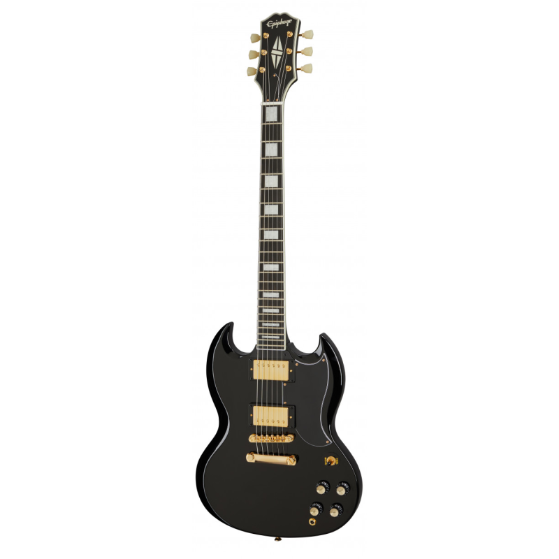 Guitarra Eléctrica Sólida Epiphone SG Custom Ebony