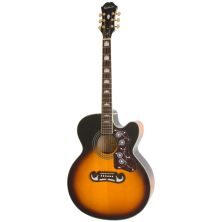 Epiphone J-200SCE Vintage Sunburst Guitarra Electroacústica