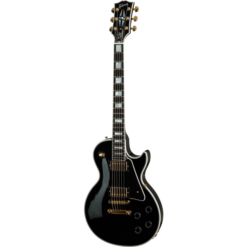 Guitarra Eléctrica Sólida Gibson Les Paul Custom Ebony Gloss