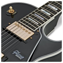 Guitarra Eléctrica Sólida Gibson Les Paul Custom Ebony Gloss