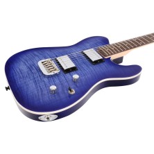 Guitarra Eléctrica Sólida G&L Tribute Asat Deluxe Bright Blueburst