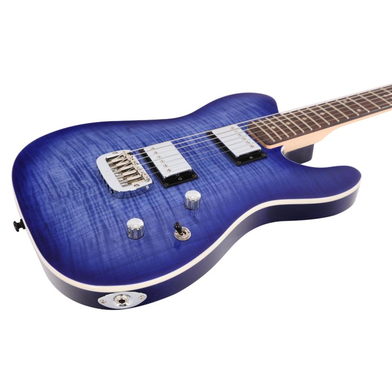 Guitarra Eléctrica Sólida G&L Tribute Asat Deluxe Bright Blueburst