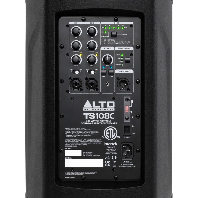 TS108C Alto TS108C Altavoz Columna Activo