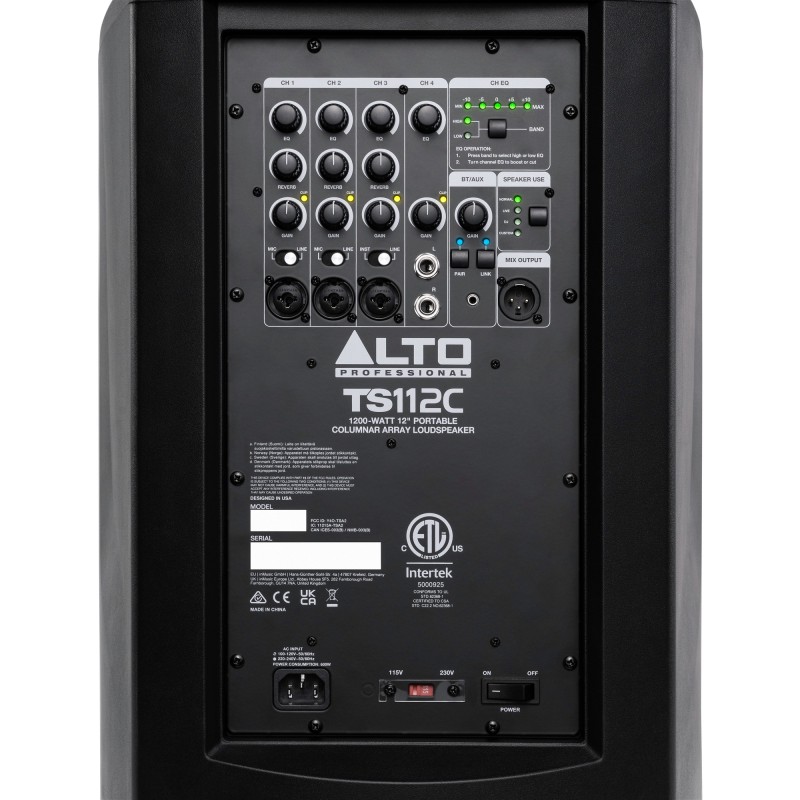 TS112C Alto TS112C Altavoz Columna Activo