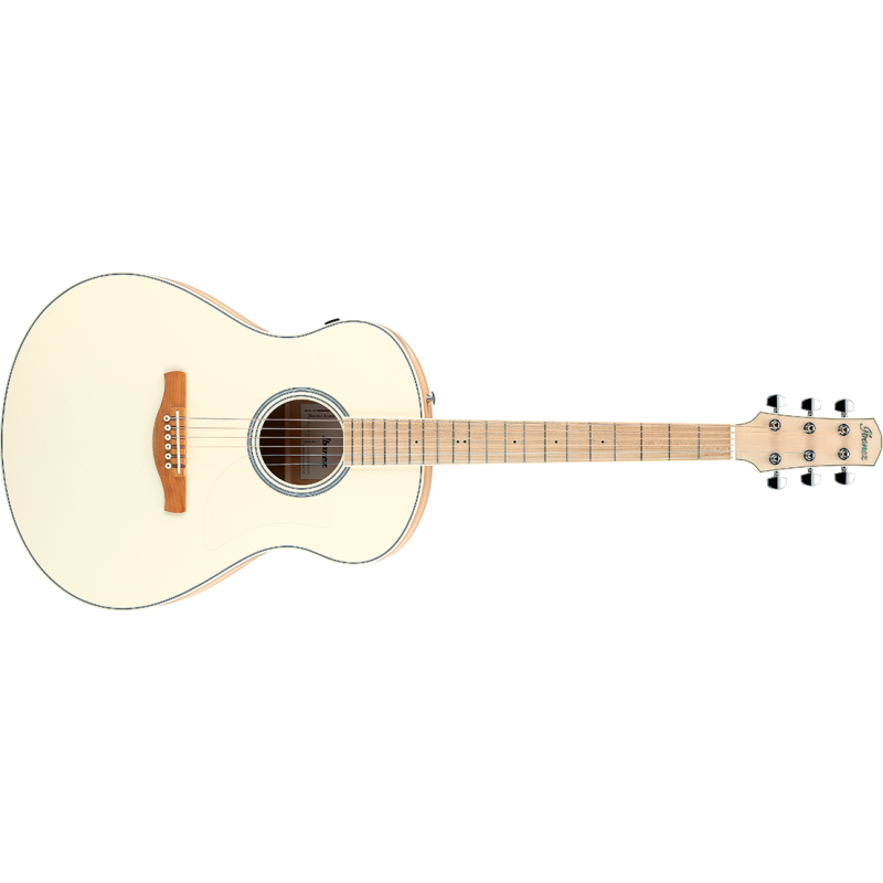 AAM370M2EAPF Ibanez AAM370M2E-APF Guitarra electroacústica Transparent Antique White Peach Fuzz Open Pore