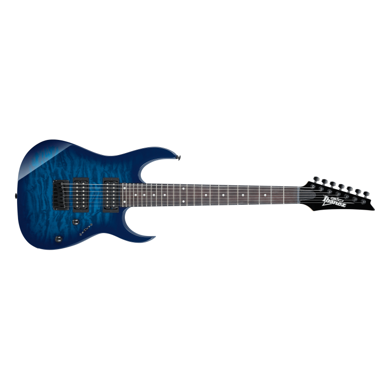 GRG7221QATBB Ibanez GRG7221QA-TBB Gio 7 cuerdas Transparent Blue Burst