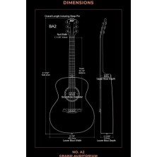 BAT2M Bromo BAT2M Guitarra Acústica Mahogany