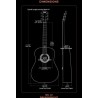 Bromo BAT1M Mahonie Guitarra Acústica