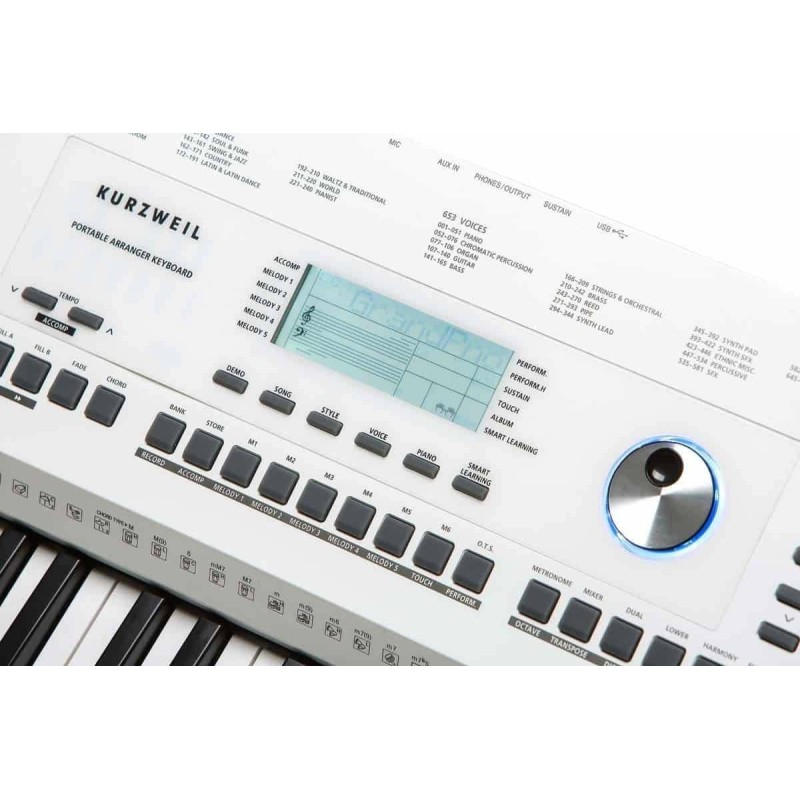 KP110WH Kurzweil KP110WH Teclado Digital 61 Teclas Blanco