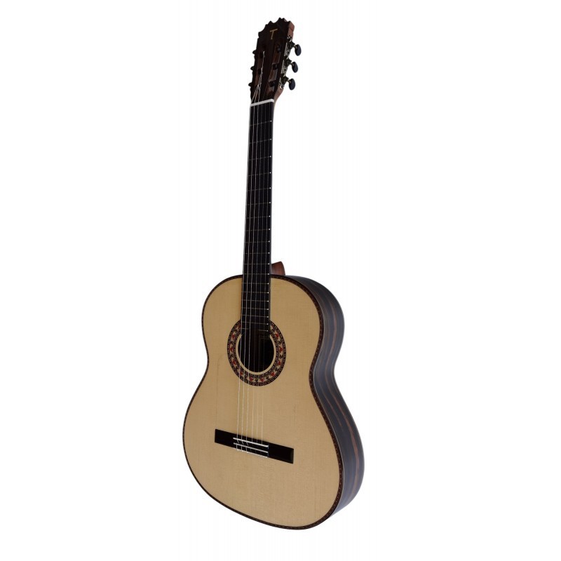 ATF-TOMATITOALMERIANAT Antonio de Toledo Tomatito Almería Guitarra Flamenca negra de palo santo de Patagonia