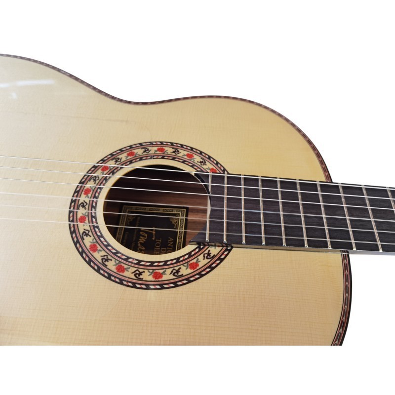 ATF-TOMATITOALMERIANAT Antonio de Toledo Tomatito Almería Guitarra Flamenca negra de palo santo de Patagonia