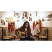 ATF-TOMATITOALMERIANAT Antonio de Toledo Tomatito Almería Guitarra Flamenca negra de palo santo de Patagonia