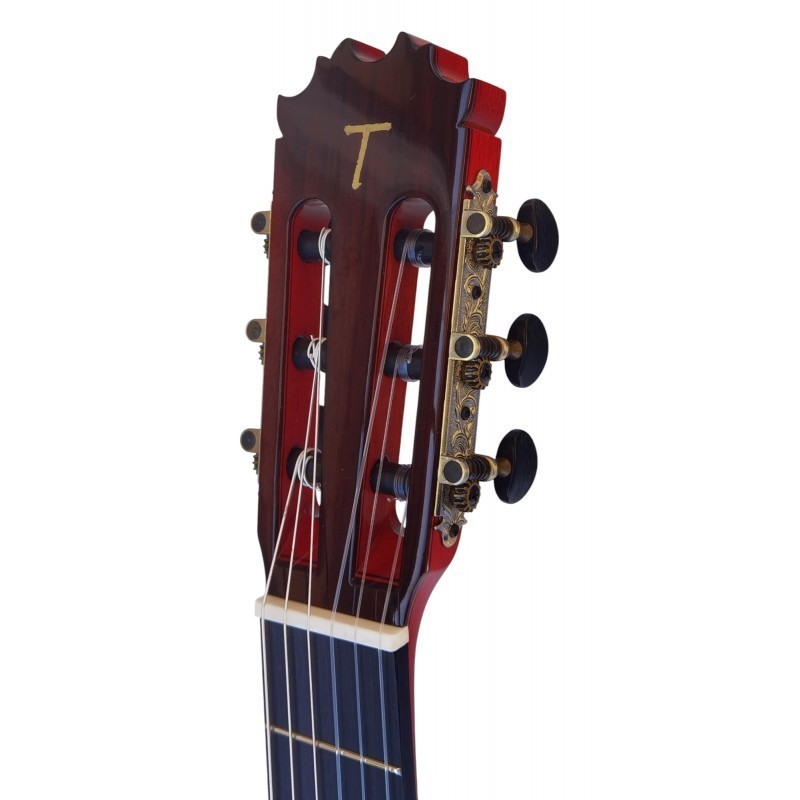ATF-TOMATITOALMERIAROJA Antonio de Toledo Tomatito Almería Roja Guitarra Flamenca negra de palo santo de Patagonia