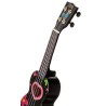 Mahalo MA1HEBK Ukelele Soprano Corazones con Funda