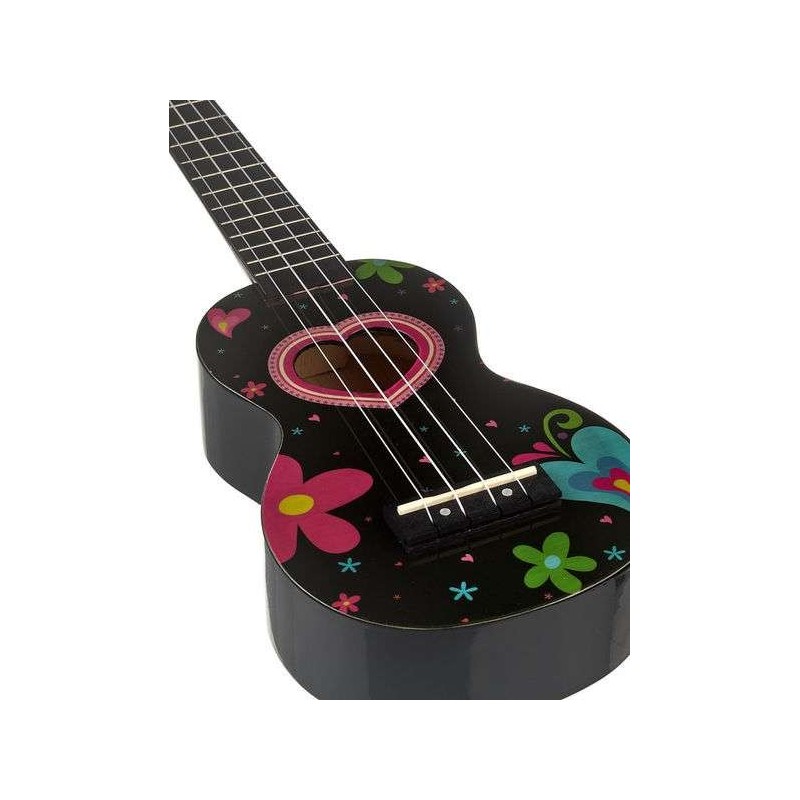 maha-MA1HEBK Mahalo MA1HEBK Ukelele Soprano Corazones con Funda