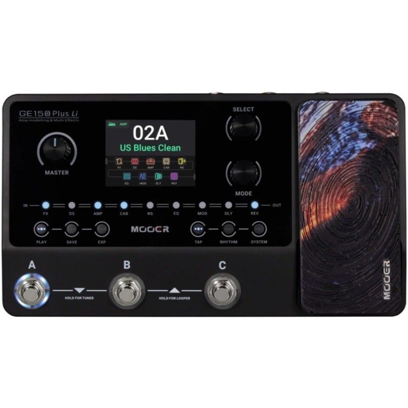 1005459 Mooer GE 150 PLUS LI Pedalera Multiefectos Guitarra